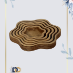 ظرف فینگرفود گل چوبی